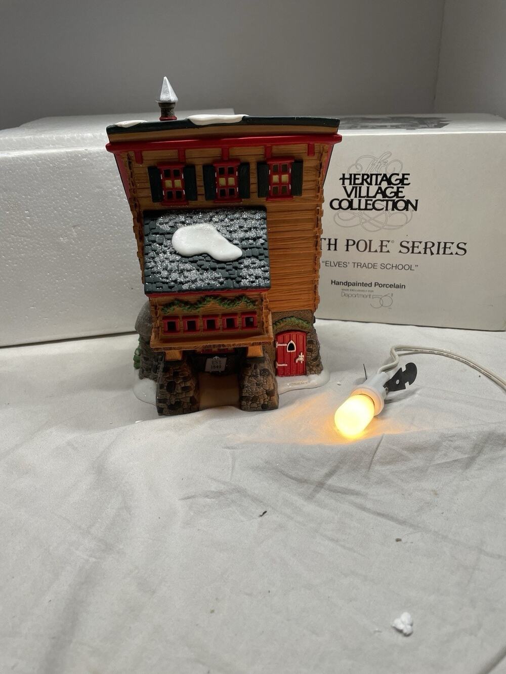 Department 56 Elves Trade School North Pole Series in the Box-tested Works